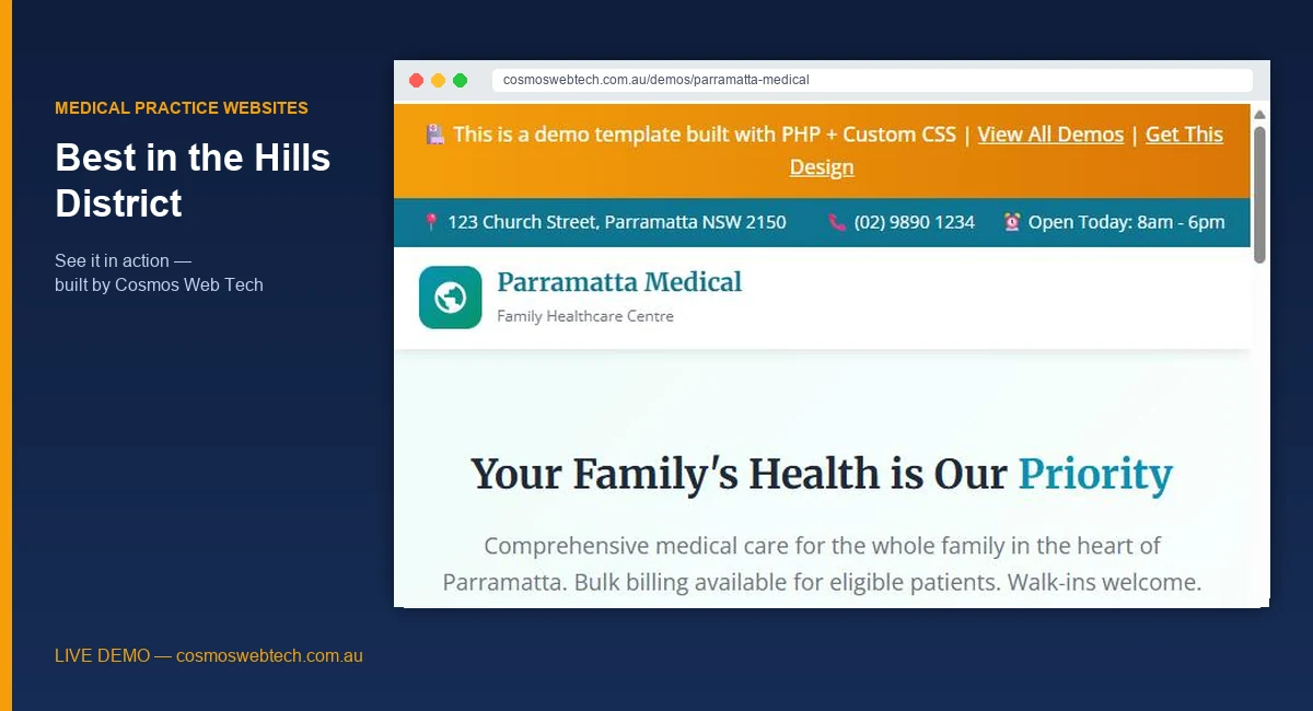 Best Medical Practice Websites in Hills District: What They Do Right