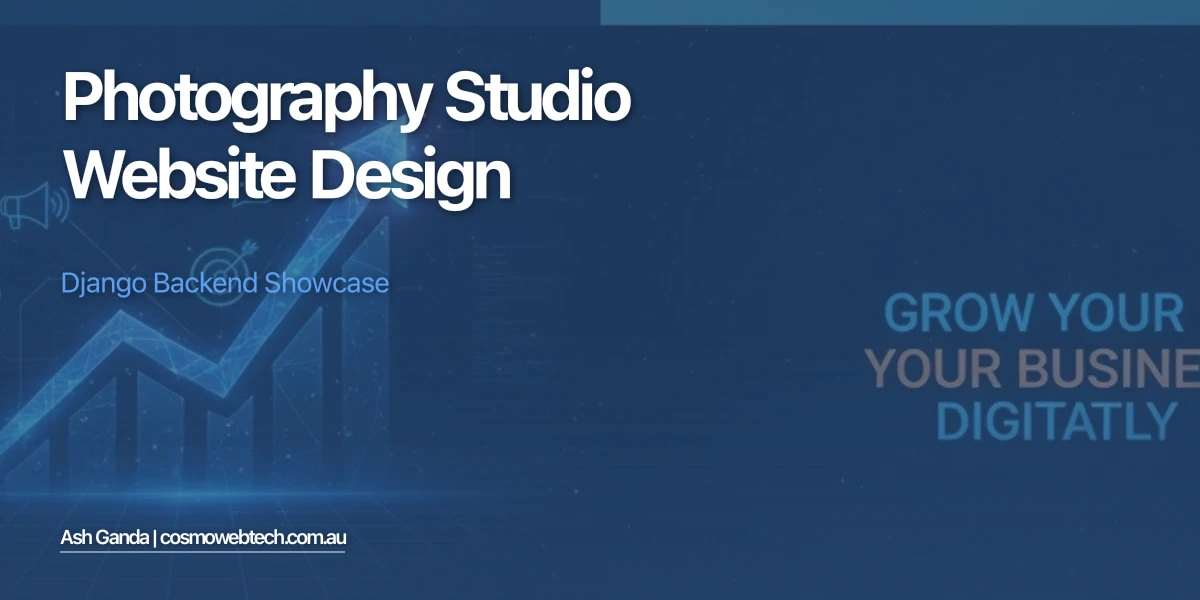 Photography Studio Website Design: Django Backend Showcase