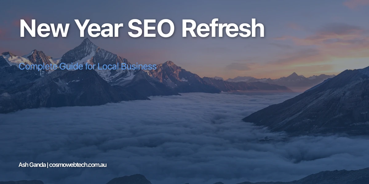 New Year SEO Refresh: Complete Guide for Local Business
