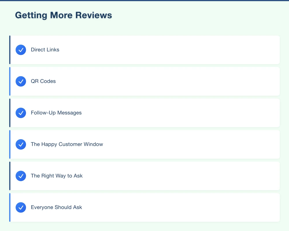 Getting More Reviews Infographic