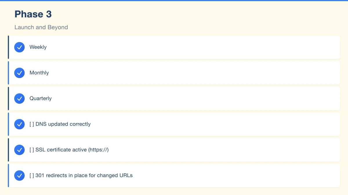 Phase 3: Launch and Beyond Infographic