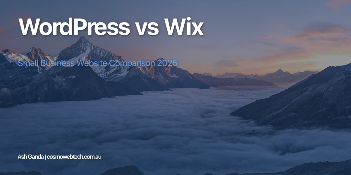 WordPress vs Wix: Small Business Website Comparison 2025